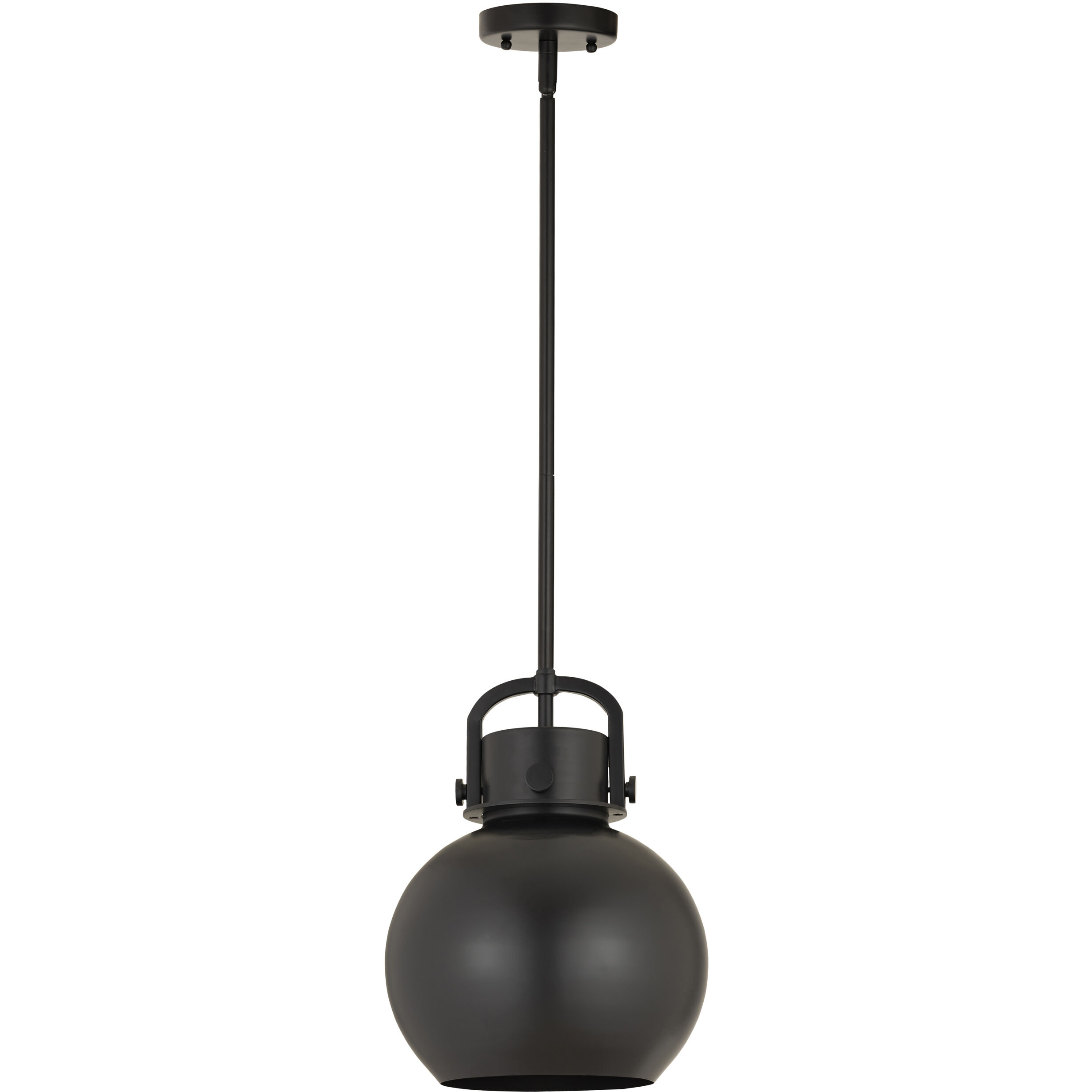 Newton Sphere 1 Light 10 inch Matte Black Pendant Ceiling Light