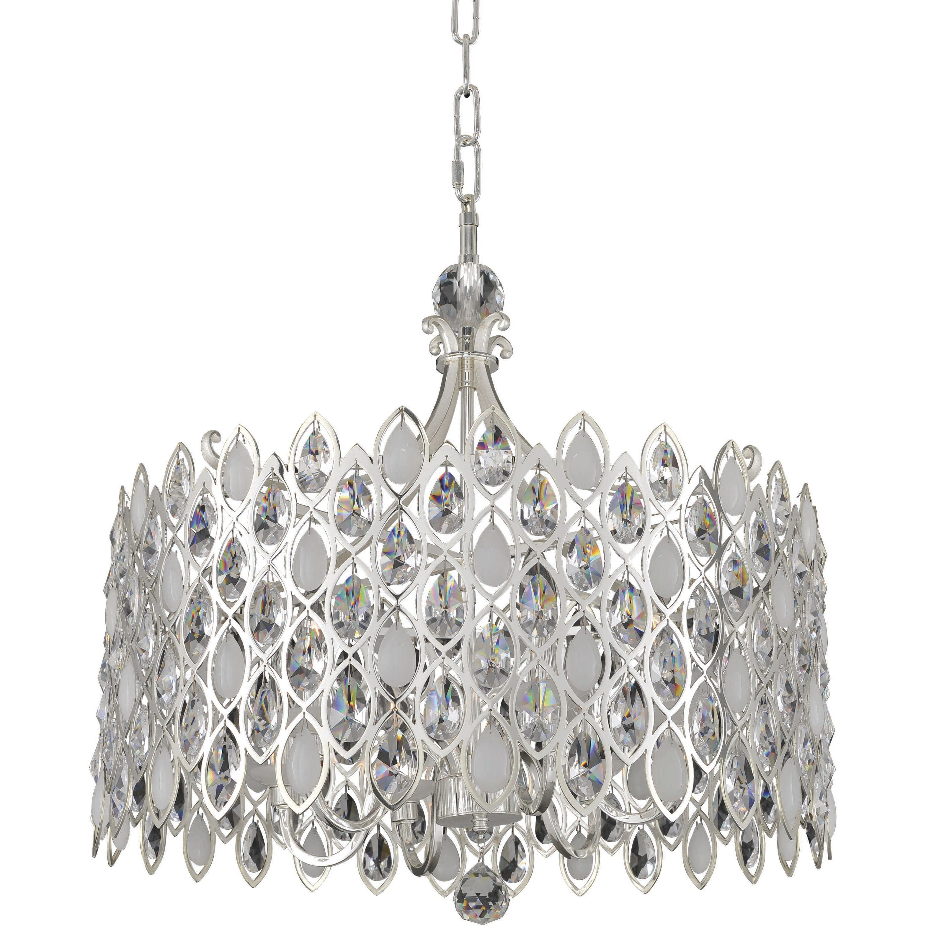 Prive 10 Light 34 inch Two Tone Silver Pendant Ceiling Light