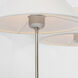 J. Randall Powers Hackney LED 23 inch Polished Nickel Double Tail Sconce Wall Light