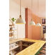 Argo LED 14 inch Polished White with Lacquered Brass Indoor Pendant Ceiling Light