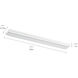 6U Series LED 120 LED Integrated 30 inch Textured White LED Under Cabinet