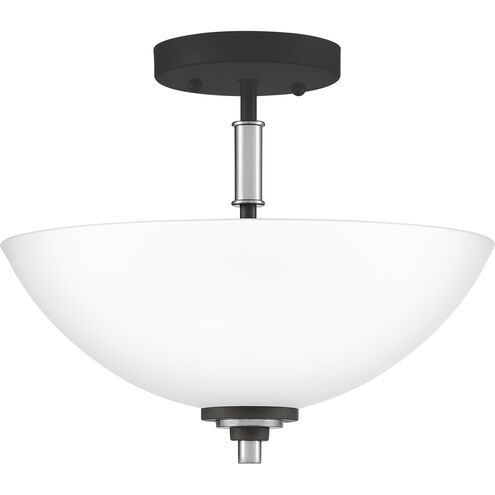Conrad 2 Light 13 inch Brushed Nickel Semi-Flush Mount Ceiling Light