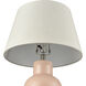 Monrow 23.5 inch 9 watt Light Coral Glazed Table Lamp Portable Light