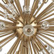 Starburst 29 Light 48 inch Satin Brass Chandelier Ceiling Light