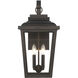Great Outdoors Irvington Manor 4 Light 20.75 inch Chelesa Bronze Outdoor Wall Mount in Incandescent, Clear Glass