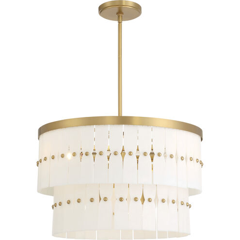 Coronelle 6 Light 26 inch Legacy Brass Pendant Ceiling Light