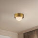 Alora Mood Harvey 1 Light 12 inch Brushed Gold Semi-Flush Mount Ceiling Light