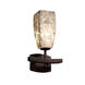 Alabaster Rocks 1 Light 9 inch Dark Bronze Wall Sconce Wall Light in Tall Tapered Square, Incandescent
