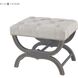 Arnaz Gray with Aged Black Bench