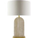 Tenor 24.4 inch 100 watt Plated and Natural Accent Table Lamp Portable Light