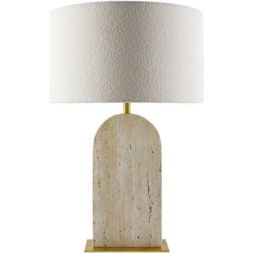 Tenor 24.4 inch 100 watt Plated and Natural Accent Table Lamp Portable Light