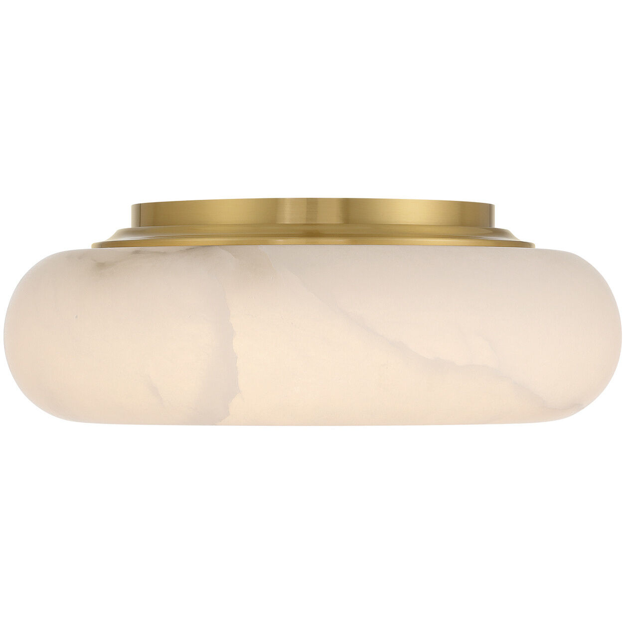 Acme 1 Light 16 inch Aged Brass Flush Ceiling Light