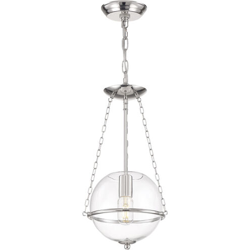 Odyssey 1 Light 10.5 inch Polished Nickel Mini Pendant Ceiling Light