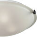 Sunglow 3 Light 17 inch Brushed Nickel Flush Mount Ceiling Light