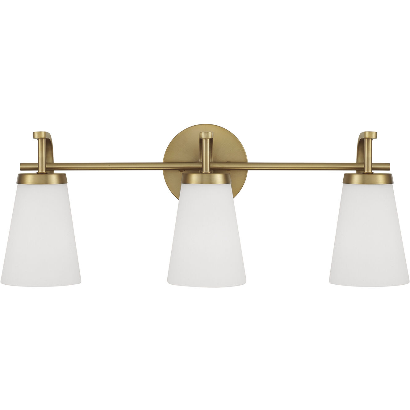 Drake 3 Light 23 inch Aged Brass Vanity Light Wall Light