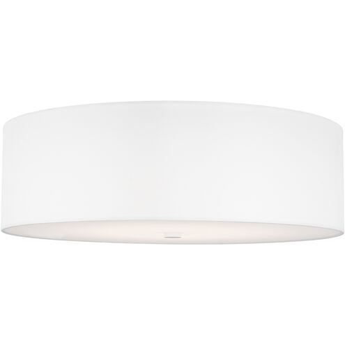 Sean Lavin Pullman LED Matte White Flush Mount Ceiling Light, Integrated LED