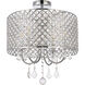 Elise 4 Light 17 inch Chrome Flush Mount Ceiling Light