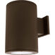 Tube Arch LED 6.25 inch Bronze Sconce Wall Light in Narrow, 85, 4000K, Straight Up/Down