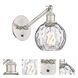 Ballston Athens Water Glass LED 6 inch Brushed Satin Nickel Sconce Wall Light