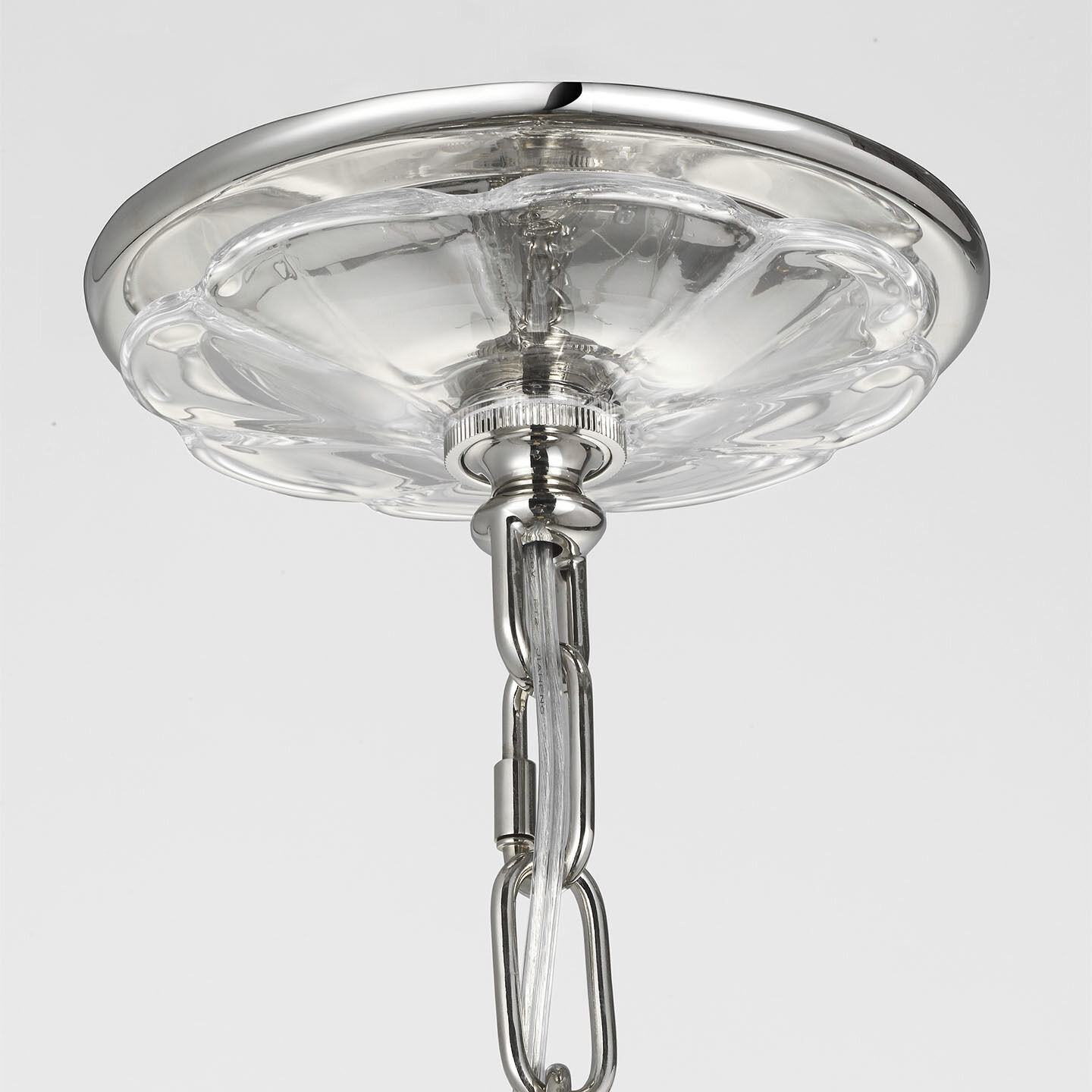 Julie Neill Caselli LED 35.5 inch Polished Nickel Basket Chandelier Ceiling Light