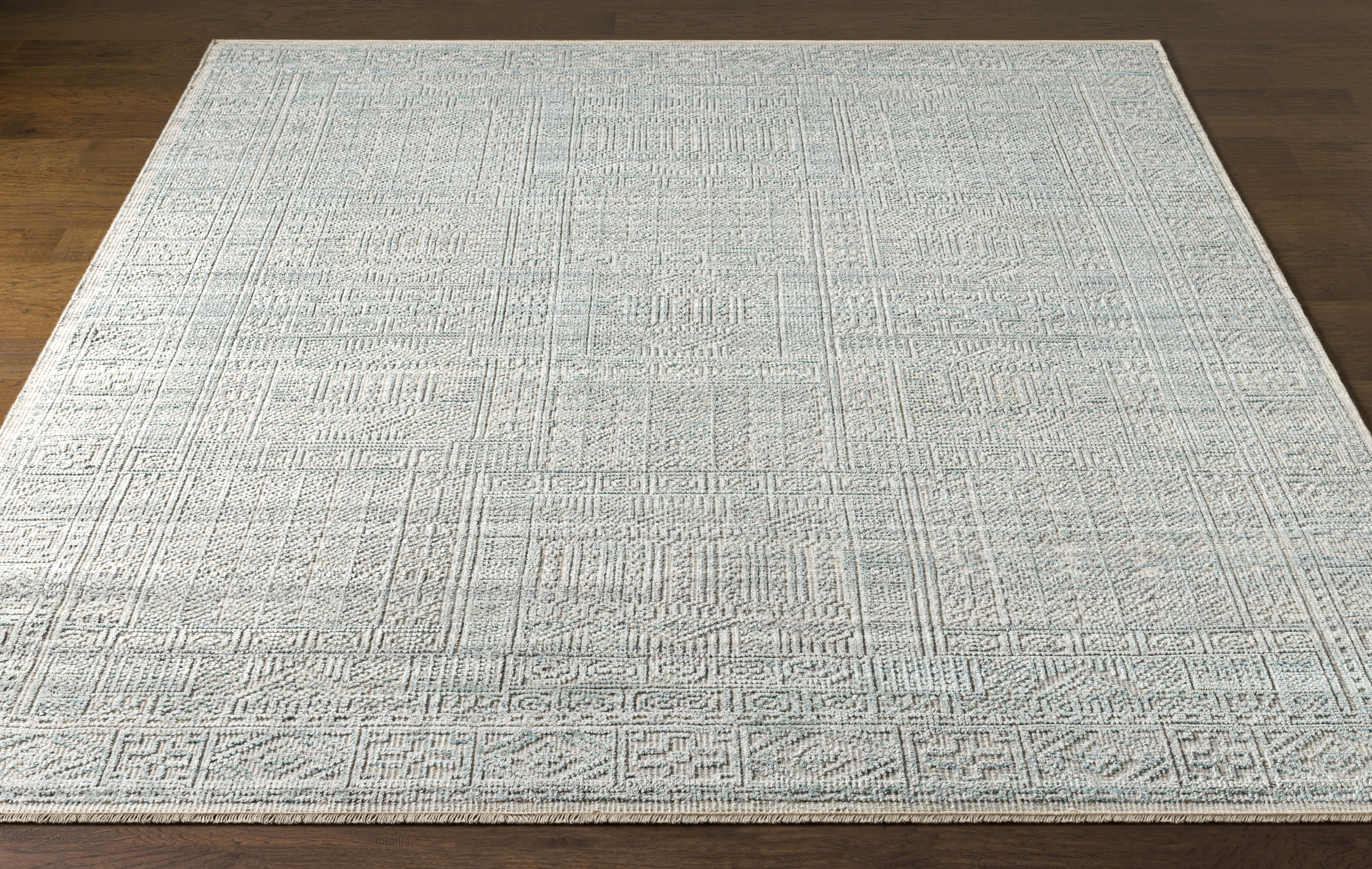 Nobility 120 X 96 inch Teal Rug in 8 x 10, Rectangle