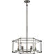 Langen Square 6 Light 24 inch Antique Nickel Pendant Ceiling Light