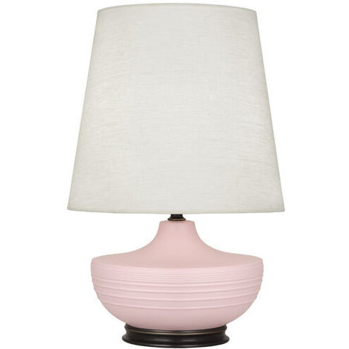 Michael Berman Nolan 27.5 inch 150.00 watt Matte Woodrose Table Lamp Portable Light in Deep Patina Bronze