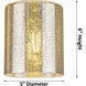 Ballston Cobbleskill 5 Light 36.5 inch Satin Gold Linear Pendant Ceiling Light