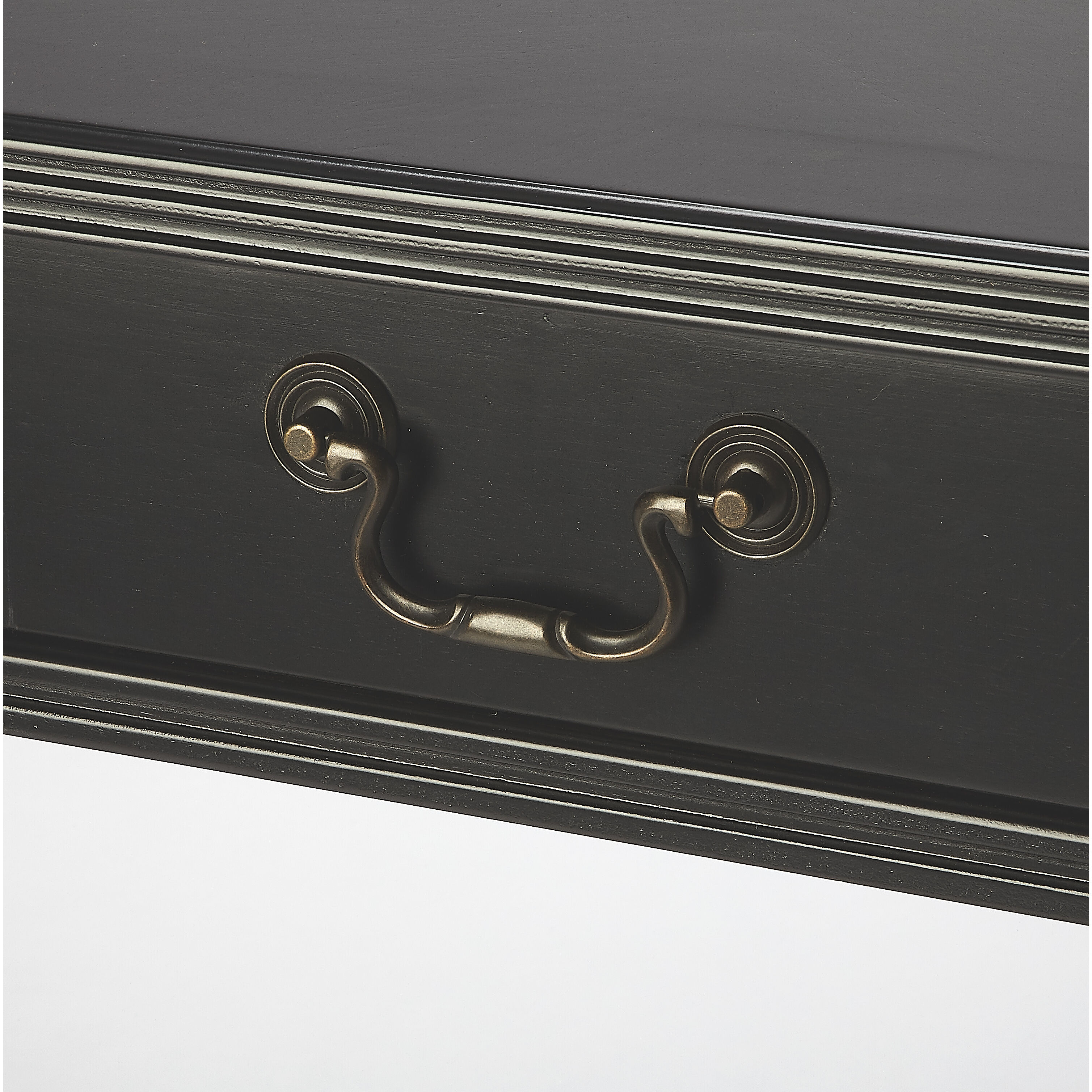 Masterpiece Alta  36 X 20 inch Black Desk & Secretary