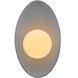 Ambiance LED 7.5 inch Gloss Grey Wall Sconce Wall Light