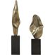 Fluid Geometry 19 X 3 inch Sculptures, Set of 2