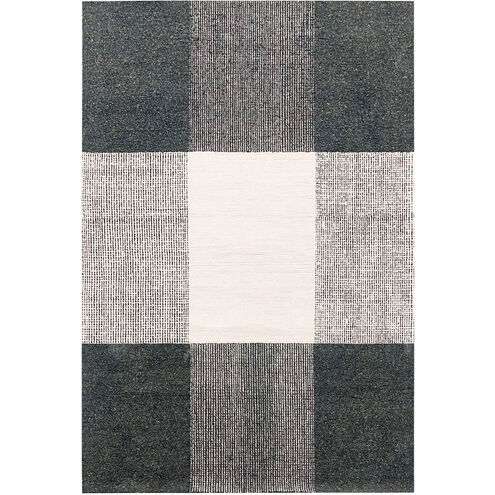 Kali 36 X 24 inch Black/White Rug in 2 x 3
