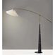 Leroy 66 inch 150.00 watt Black and Antique Brass Arc Floor Lamp Portable Light