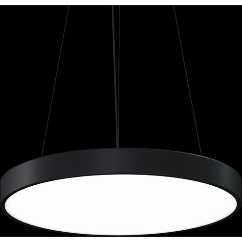 Pi LED 24 inch Satin Black Pendant Ceiling Light
