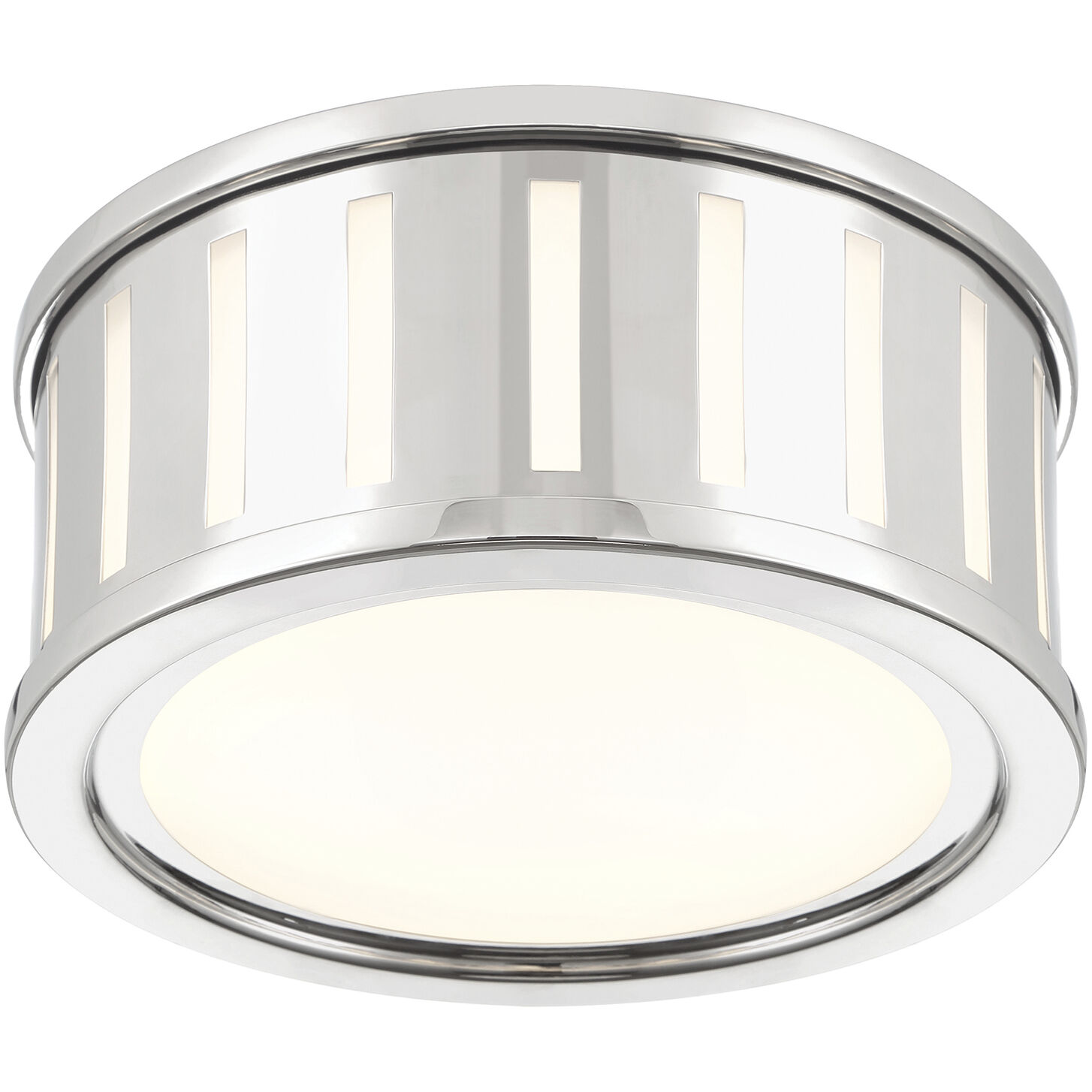 Kendal 2 Light 9.5 inch Polished Nickel Flush Ceiling Light