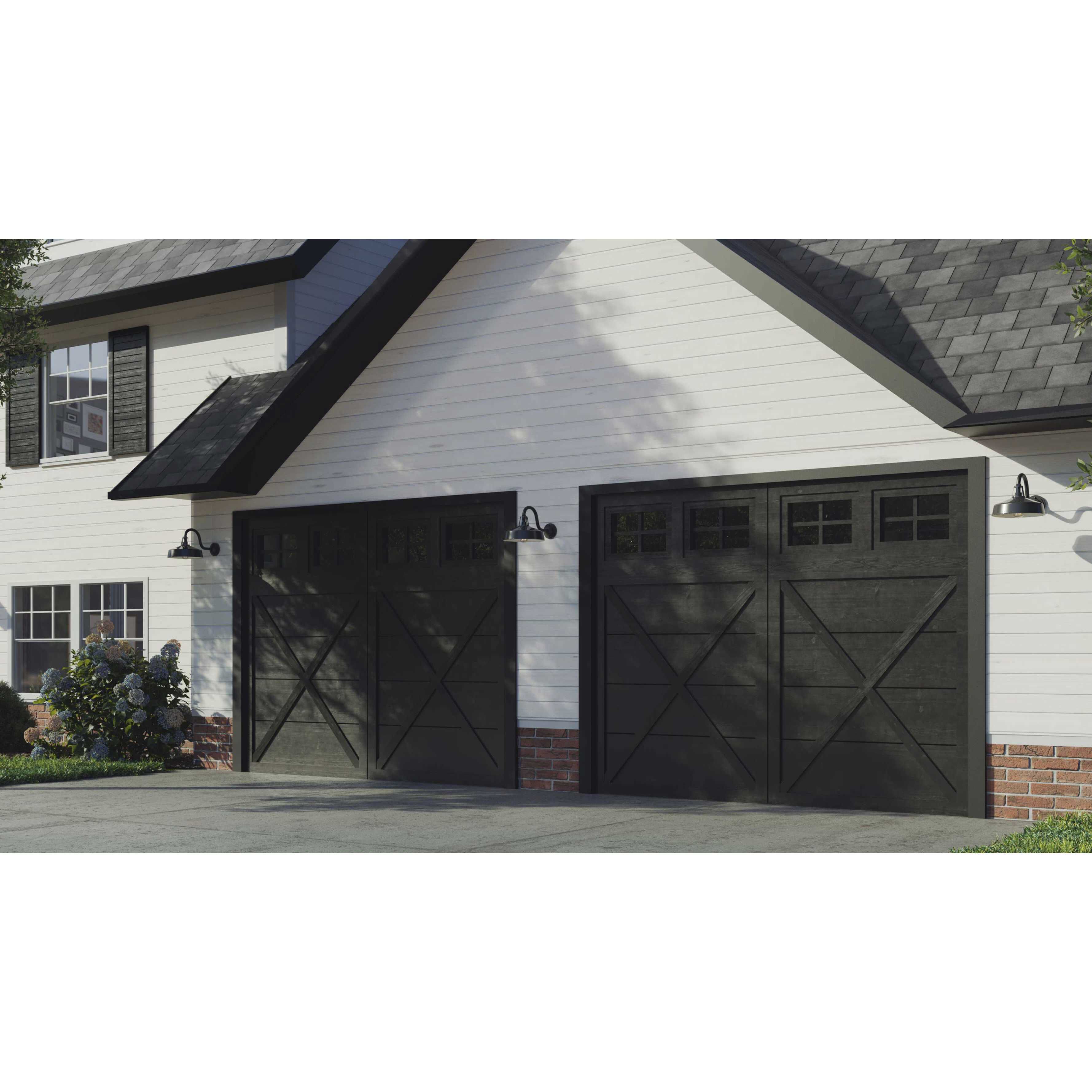 Cedar Springs 1 Light 11 inch Gloss Black Outdoor Wall Lantern, Large