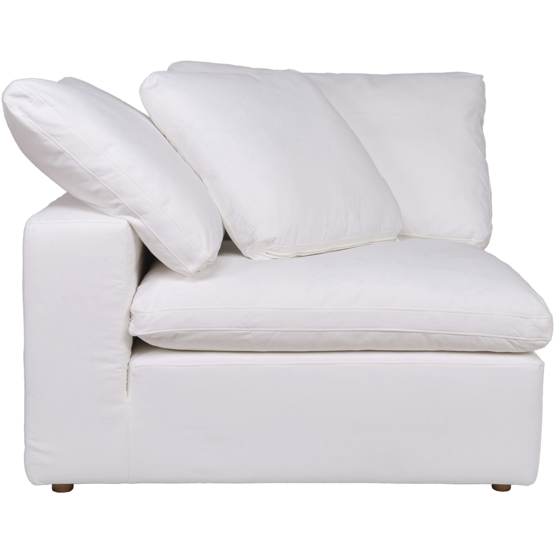 Clay White Corner Chair