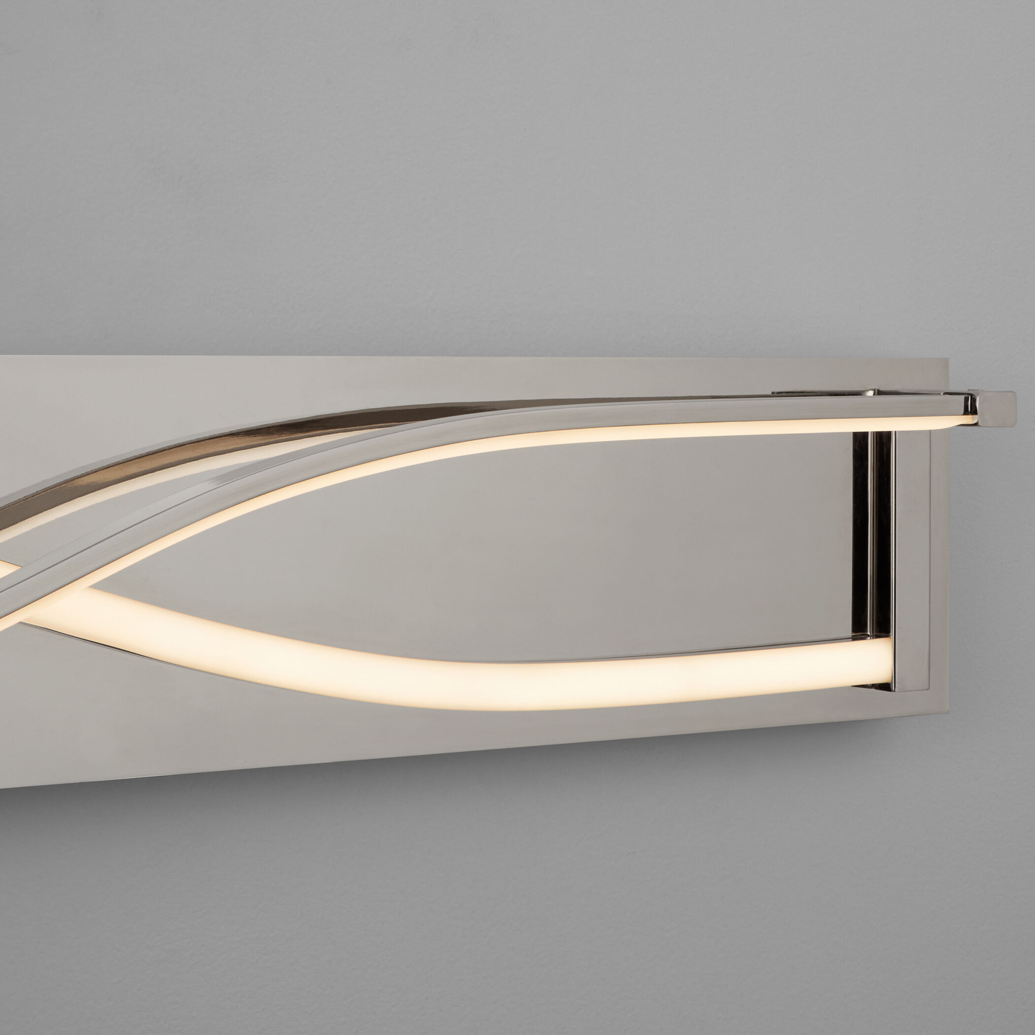 Hyperion 2 Light 34 inch Polished Nickel Vanity Light Wall Light