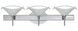 Hoppi 3 Light 23 inch Chrome Vanity Lighting Wall Light in Halogen