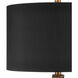 Baroque 33 inch 150 watt Antique Brass Table Lamp Portable Light