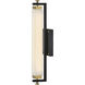 Rollins LED 18 inch Black with Heritage Brass Bath Light Wall Light in Black / Heritage Brass