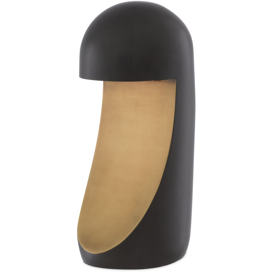 Arion 15.75 inch 3 watt Bronze Highlight with Antique Brass Table Lamp Portable Light