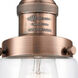 Franklin Restoration Dover 1 Light 5 inch Antique Copper Mini Pendant Ceiling Light in Clear Glass, Franklin Restoration