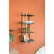 Four Tiers 44.1 X 18.1 X 9.8 inch Black Shelf