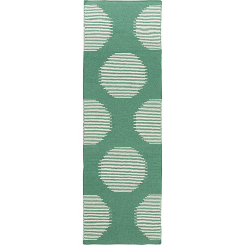 Frontier 96 X 30 inch Emerald, Khaki Rug