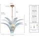 Fiore 6 Light 32.25 inch Antique Gold Leaf Semi Flush Ceiling Light