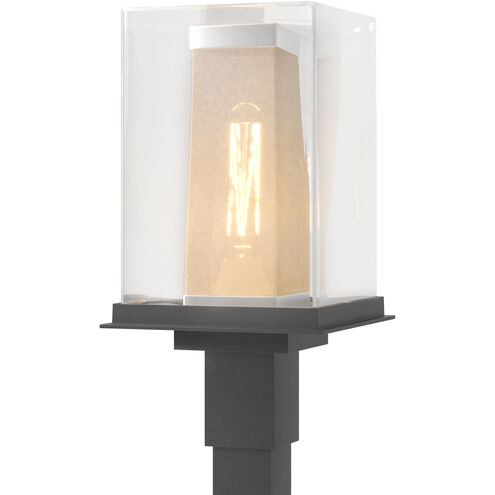 Polaris 1 Light 18 inch Coastal Black and Coastal Silver Outdoor Post Light