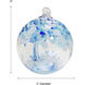Aqua Blue Art Glass Ornament