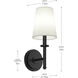 Kleine 1 Light 5.75 inch Black Wall Sconce Wall Light