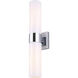 Maxine 2 Light 4.75 inch Chrome Vanity Light Wall Light